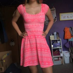 Bright pink summer dress